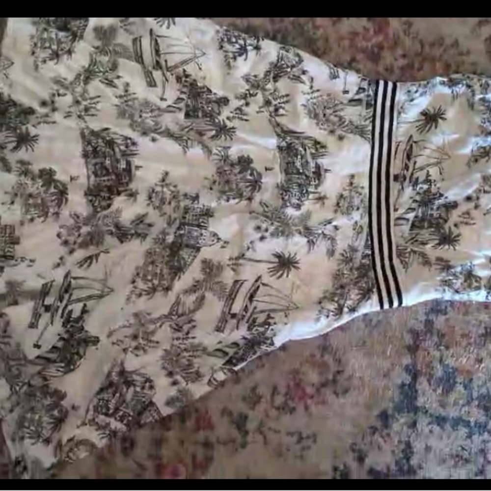Tommy Bahama Black and White Striped Garment